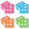 100 Pack Mexican Paper Napkins Fiesta Disposable Party Napkin Papel Picado Decorative Scalloped Napkin for Fiesta Cinco De Mayo Dia De Los Taco Bar Mexican Theme Birthday Wedding Party Supplies view 1