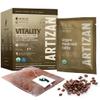 Artizan Organic Single-Serve Mushroom Coffee Bags Lions Mane + Chaga | Half Caff | Full City Plus Roast | 40 Count | No Equipment Needed | Specialty-Grade Craft Roasted, Nitro-Sealed, Compostable view 2