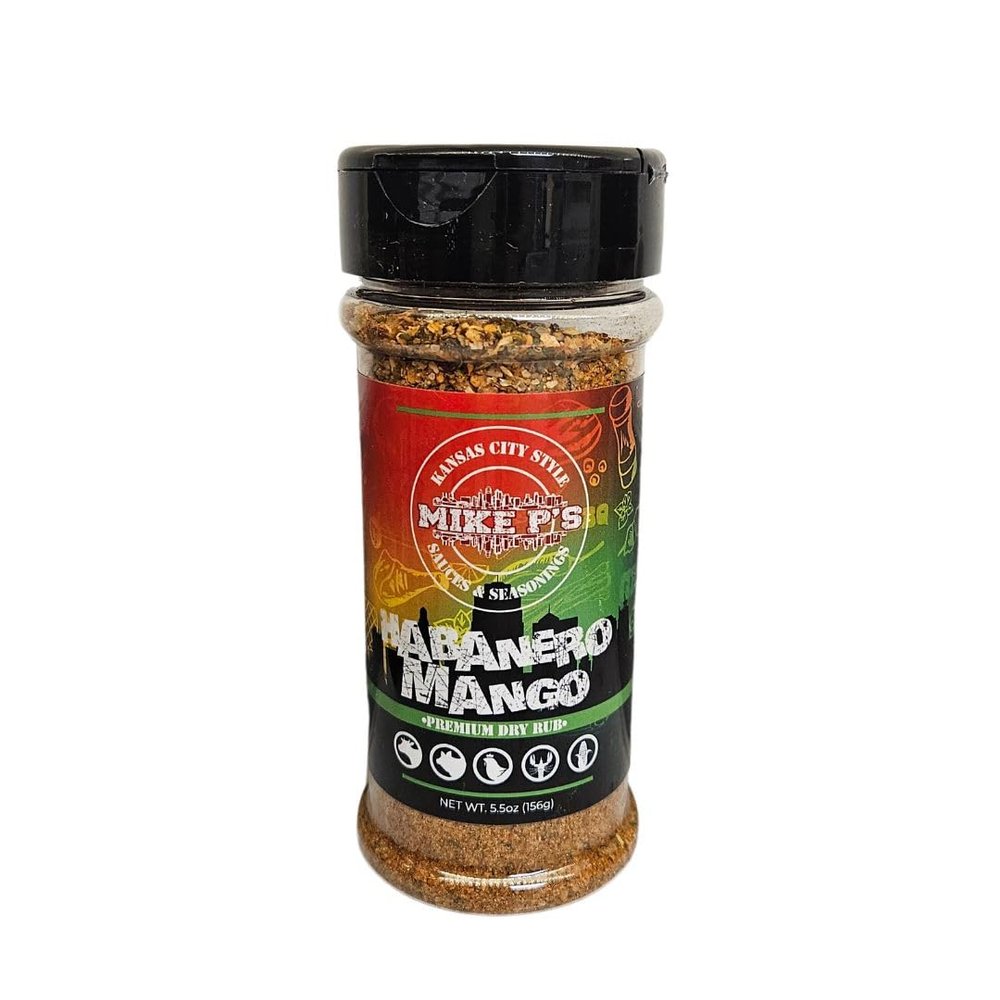 Mike P's Kansas City BBQ Seasoning and Rubs, 5oz (3 Pack, Habanero Mango)