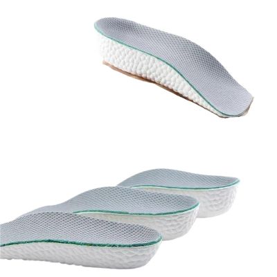 Memory Foam Height Increase Insoles Men Women Shoes Flat Feet Arch Support Insoles Sneakers Heel Lift Shoe Pads(Grey,3.5 cm)