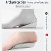 Memory Foam Height Increase Insoles Men Women Shoes Flat Feet Arch Support Insoles Sneakers Heel Lift Shoe Pads(Grey,3.5 cm) view 4