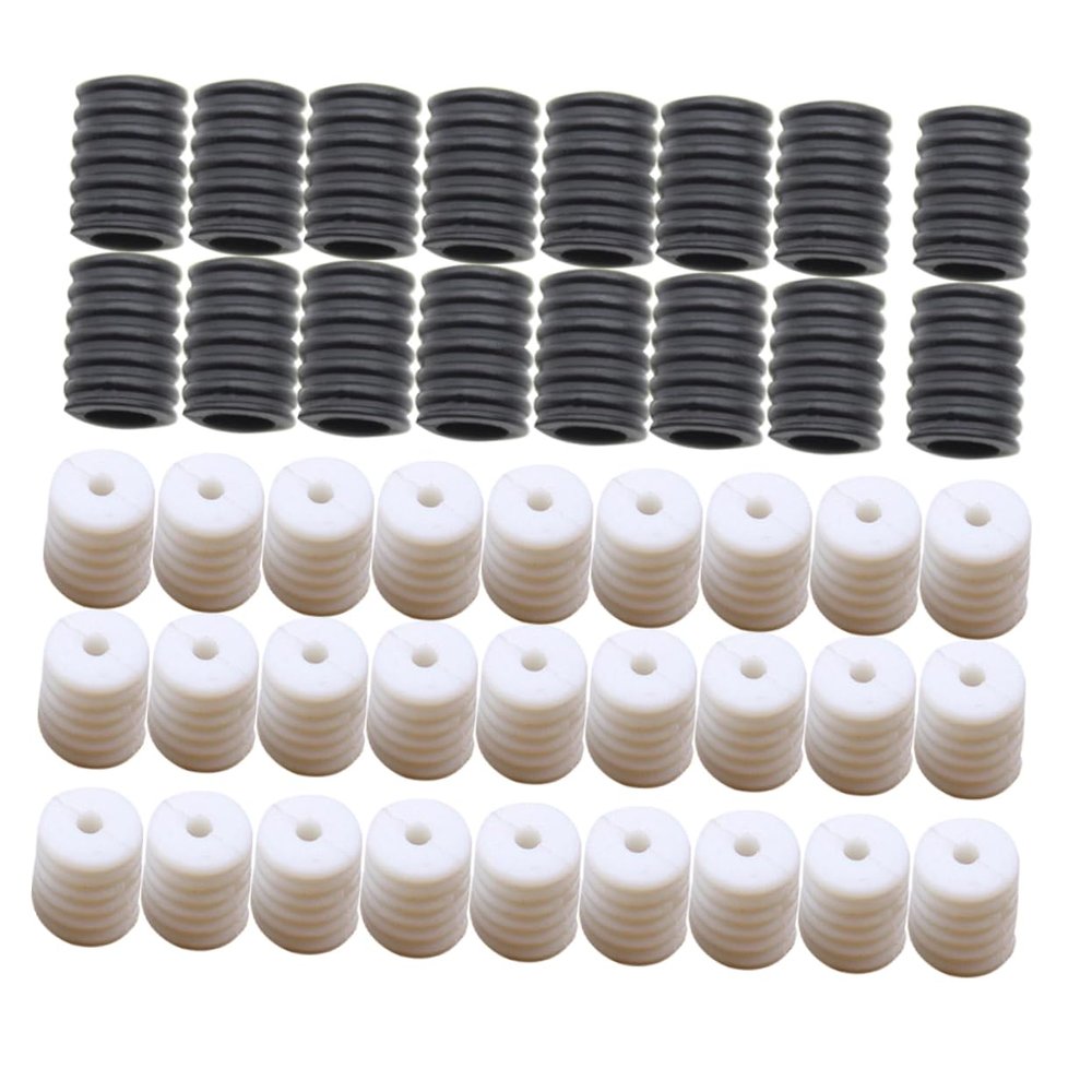 Ipetboom 200Pcs Adjustable Silicone Mask Buckles for Ear Protection Slip Ear Hooks Black White Mask Regulators for Running Cycling and Outdoor Activities