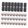 Ipetboom 200Pcs Adjustable Silicone Mask Buckles for Ear Protection Slip Ear Hooks Black White Mask Regulators for Running Cycling and Outdoor Activities view 1