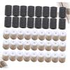 Ipetboom 200Pcs Adjustable Silicone Mask Buckles for Ear Protection Slip Ear Hooks Black White Mask Regulators for Running Cycling and Outdoor Activities view 4