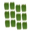 PRETYZOOM Bamboo Leaves Sushi Plate Decor 100pcs Leaves Shape Mats for Sashimi and Sushi Decoration Bamboo Material for Japanese Culinary Presentations view 1