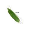 PRETYZOOM Bamboo Leaves Sushi Plate Decor 100pcs Leaves Shape Mats for Sashimi and Sushi Decoration Bamboo Material for Japanese Culinary Presentations view 2