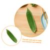 PRETYZOOM Bamboo Leaves Sushi Plate Decor 100pcs Leaves Shape Mats for Sashimi and Sushi Decoration Bamboo Material for Japanese Culinary Presentations view 3