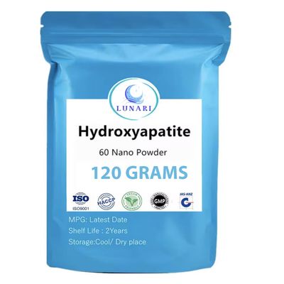 100% Pure Nano Hydroxyapatite Tooth Powder Enamel Remineralization Support, Fluoride-Free Toothpaste Additive for Sensitivity & Cavity Defense, Pure HAp Powder 120 Grams Clinical/Food Grade.
