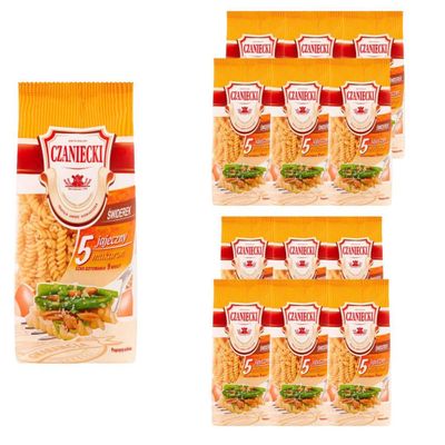 Czaniecki Pasta 5 Eggs (3 - PACK (3 x 250g), Spiral Pasta (Swiderek))