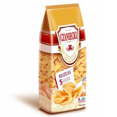 Czaniecki Pasta 5 Eggs (3 - PACK (3 x 250g), Shell (Muszelka))