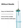 100-Pack Transparent Needle Holder with Lock (Without Lancet), Disposable Medical Training Tool view 3