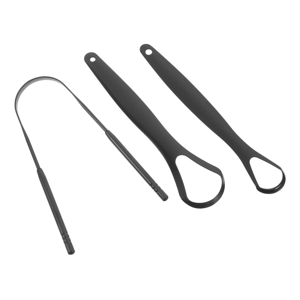 VICASKY 1 Set Tongue Scraper For Fresh Breath: Stainless Steel Tongue Cleaning Tool - Oral Care Product Scrubber - Bad Breath Treatment Supply