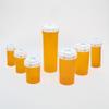 [100 Pack] 40 Dram Plastic Pill Bottles with Child-Resistant Cap, Amber Reversible Cap Prescription Vials, Plastic Medicine Containers, Push Down and Turn - Pharmacy Pill Bottles (Bulk Deal) view 1