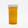 [100 Pack] 40 Dram Plastic Pill Bottles with Child-Resistant Cap, Amber Reversible Cap Prescription Vials, Plastic Medicine Containers, Push Down and Turn - Pharmacy Pill Bottles (Bulk Deal) view 3