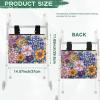 YUVAMAGIMO Blooming Flowers Walker Storage Bags for Folding Walker Universal Armchair Hanging Bag Multi Pockets Polyester Washable Large Capacity Organizer for Seniors Holiday Gifts view 2