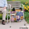 YUVAMAGIMO Blooming Flowers Walker Storage Bags for Folding Walker Universal Armchair Hanging Bag Multi Pockets Polyester Washable Large Capacity Organizer for Seniors Holiday Gifts view 4