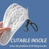 4D Cloud Soles for Men Women, Memory Foam Trim-to-Fit Arch Support Insoles for Anti Fatigue, Shock Absorption, Foot Pain Relief(Men 7.5-8.5/Women 9.5-10.5,Gray) view 3
