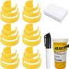 18pcs Clips for Pill Bottles,Medicine Bottle Label Clips for Easy Medication Identification,Reusable Pill Bottle Medicine Labels with Marker Pen,Sponge Wipe,Perfect for Home,Travel,Daily Use view 1