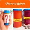 18pcs Clips for Pill Bottles,Medicine Bottle Label Clips for Easy Medication Identification,Reusable Pill Bottle Medicine Labels with Marker Pen,Sponge Wipe,Perfect for Home,Travel,Daily Use view 4