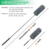 4 Pack Small Microfiber Feather Duster, with 13" to 30" Extendable Pole, Microfiber Head, Cleaning Tool for Cleaning Office, Car, Computer, Furniture, Sofa (Orange/Blue/Green/Gray) view 2