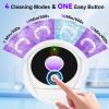 Dental Ultrasonic Retainer Cleaner Machine - 45kHz Cleaning Pod for Dentures, Mouth Guard, Aligner, Night Guard, Toothbrush Heads & Jewelry, 4 Cleaning Modes, Digital Timer, 200ML Capacity, White view 4