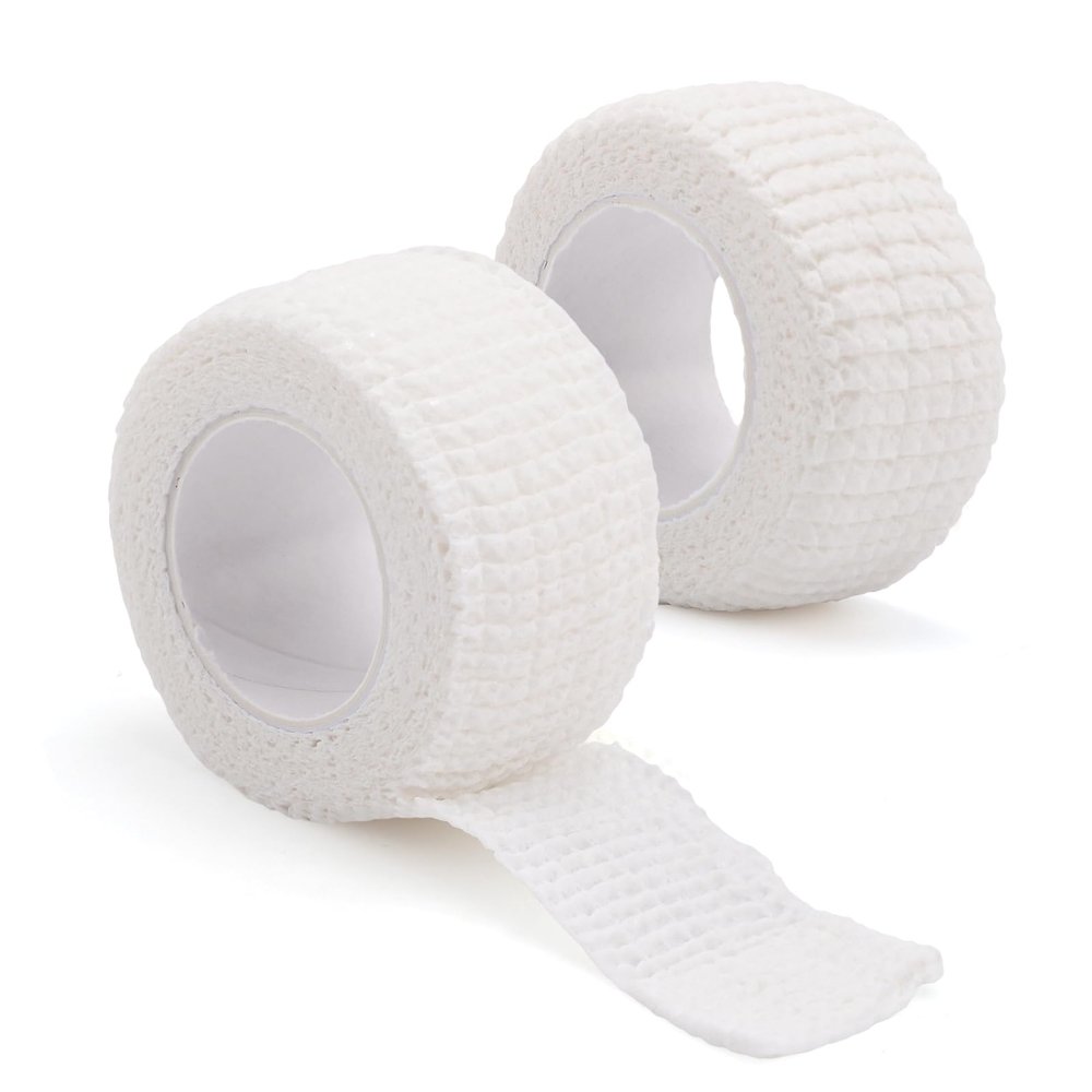 2 Rolls Golf Finger Tape for Protection, 1 Inch x 4.4 Yards All Weather Non-Sticky Sports Tape Waterproof Golfers Hand Wrap for Fingers