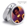 Mini Travel Small Pill Box, African American Black Woman Girl Painting Sunflower Portable Pill Container Metal Shell Medicine Organizer Holder for Vitamin, Fish Oils view 2