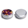 Mini Travel Small Pill Box, African American Black Woman Girl Painting Sunflower Portable Pill Container Metal Shell Medicine Organizer Holder for Vitamin, Fish Oils view 3