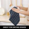 OHZI3Q 4/6pcs Kitchen Towel Absorbent Dishcloth Ultra Soft Kitchen Cloths Drying Hand Towels Home Cleaning Tools for Cleaning(Color10 34 * 72cm 4pcs) view 3