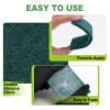 200 Pack Green Scrubbing Pads, Heavy Duty Scouring Pads,Dish Scrubber Reusable for Cleaning, Multipurpose Scrub Pads for Household Kitchen Dishes Pots Pans & Metal Grill- 4.3 x 2.75 x 0.3 Inches view 3