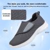 LFFTBK Diabetic Shoes,Men's and Women's Extra Wide for Swollen Feet Elderly Shoes(Gray,10US) view 4