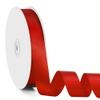 100 Yards 1 Inch Red Ribbon for Flower Bouquet, Valentine Ribbon for Gift Wrapping, Fabric Satin Ribbons for Crafts, Flower Bouquet Accessories, Big Red Bow, Christmas Silk Hair Ribbons view 1