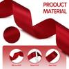 100 Yards 1 Inch Wine Red Ribbon, Burgundy Satin Ribbons, Maroon Fabric Hair Ribbons, Holiday Red Gift Silk Ribbon Ornament Wreath for Crafts Flower Bouquet Bow Sewing view 3