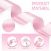 100 Yards Ribbon, 1 Inch Pink Satin Ribbon for Gift Wrapping, Ribbons for Flower Bouquet, Single Face Fabric Polyester Hair Ribbons for Crafts Wedding Bow Party Decorations view 3