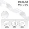 100 Yards 1 Inch White Ribbon, Fabric Satin Ribbon for Gift Wrapping, Wide Continuous String Ribbons, Flower Bouquet Wedding Bow Award Ribbons Making Decorations view 3