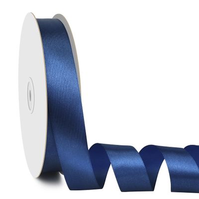 100 Yards 1 Inch Navy Blue Ribbon for Gift Wrapping Bouquet Accessories Navy Satin Ribbons for Hair Navy Fabric Ribbon for Graduation Ribbons Leis Wedding Invatation Bow Decoration