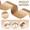 100 Yards 1 Inch Champagne Gold Ribbons, Gold Satin Ribbon for Gift Wrapping, Wide Gift Fabric Ribbon for Bouquets Crafts Wedding Invitation Gifts Home Stocking Stuffers Decoration view 3