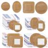 120Pcs Breathable Fabric Small Bandages, Round Oval and Square Flexible Adhesive Strips for Face and Small Wounds Protection Care view 1