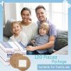 120Pcs Breathable Fabric Small Bandages, Round Oval and Square Flexible Adhesive Strips for Face and Small Wounds Protection Care view 4