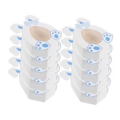 Angoily 10pcs Bunny Treat Boxes for Easter Parties Durable present Wrapping Boxes for Sweets and Chocolates for Spring Celebrations and Festive Events Pink Design