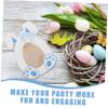 Angoily 10pcs Bunny Treat Boxes for Easter Parties Durable present Wrapping Boxes for Sweets and Chocolates for Spring Celebrations and Festive Events Pink Design view 3