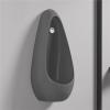 SoOSSN Wall Ceramic Urinal,Commercial Anti-Odor Splash Men Drop Shape Space-Saving Toilet Mens Urinal(Dark Gray) view 2