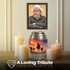 Yatskia Cowboy with Cattle Little Keepsake Urn for Adult Ashes Brother and Sister, Large Memorial Urn for Human Ashes Adult Dad, (Monar 10 Inch and 3 Inch) view 4