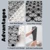saditesdk Shower Floor Mat 50 Pcs Non-Slip Splicing Tiles, 11.8" X 11.8" Interlocking PVC Floor Mat, Mats for Drain Pool Shower Bath Kitchen Wet Areas view 4