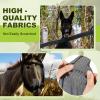 Yeyeplum 1 Pcs Small Donkey Fly Mask with Ear Protection Breathable Mule Fly Mask with Long Ears Protection from Insects and Bugs Soft Mesh with Adjustable Fastener Easy get on and Off(Black) view 4