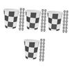 ULTECHNOVO 4sets Racing Party Paper Cups Festive Tableware for Weddings Birthdays Events for Serving Water Beverages 30pcs*4 view 1