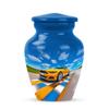 Casketique Car Urns for Adult Male 1 Large 4 Keepsake - Blue Cremation Urn - Memorial Urns for Human Ashes Adult Man - Funeral Urn for Human Ashes - 10 & 3 Inch view 2