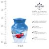 Casketique Car Adult Urns for Human Ashes Women Set of 2 - Blue Large & Small Urns for Human Ashes Adult Man & Women - Burial Cremation Urn for Dad 1 Large & 1 Keepsake - 10 & 3 Inch view 3