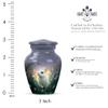 Casketique Rabbit Cremation Urns for Adult Ashes Male 1 Large 4 Keepsake - Flower Burial Urn for Ashes for Women Set of 2 - Purple Memorial Urns for Adult Male - Funeral Urn for Mom & Dad -10 & 3 Inch view 3