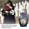 Casketique Rabbit Cremation Urns for Adult Ashes Male 1 Large 4 Keepsake - Flower Burial Urn for Ashes for Women Set of 2 - Purple Memorial Urns for Adult Male - Funeral Urn for Mom & Dad -10 & 3 Inch view 4